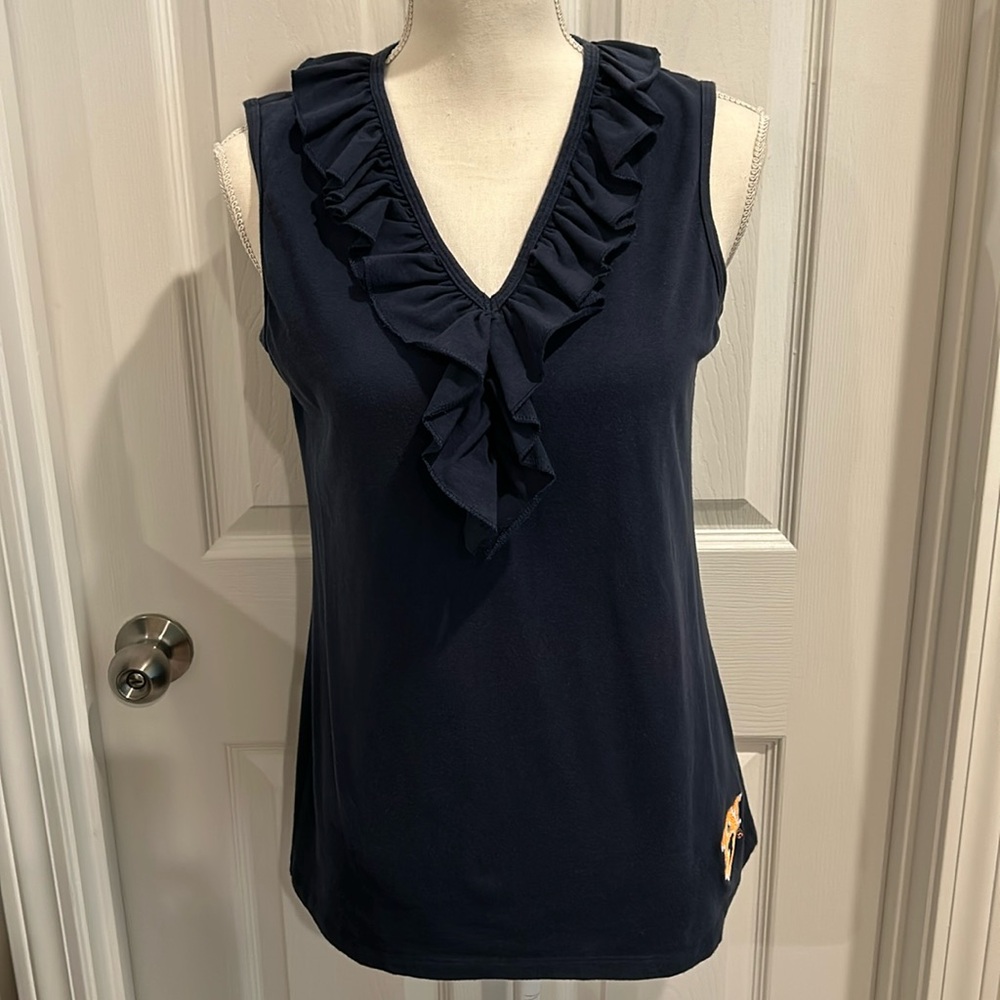 Klutch size large navy Auburn Tigers sleeveless top